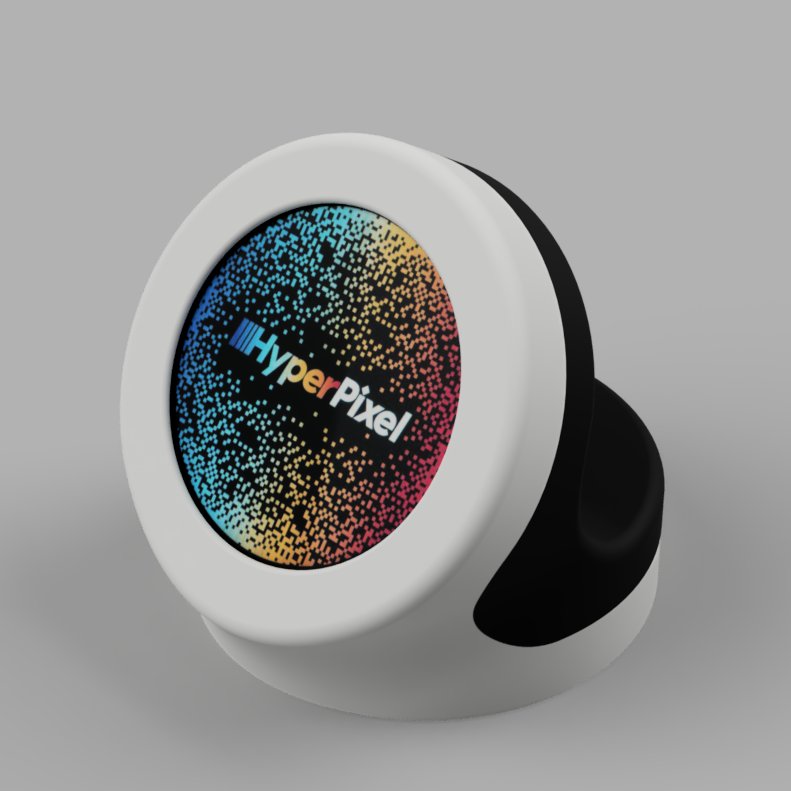 printminion's tweet image. WIP Modeling (for 3d print) an enclosure for @pimoroni #HyperPixel 2.1 Round Touch and @Raspberry_Pi zero. 
Which one you like more? #shapeways #cult3d