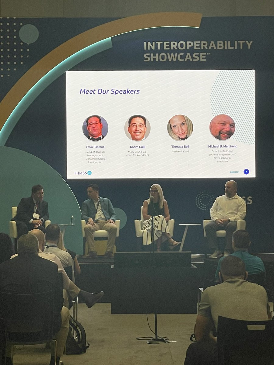 Incredible thought leadership at the <a href="/interopshowcase/">Retired - Interop Showcase</a> by <a href="/HIMSS/">HIMSS</a> - when is a fax not a fax? When it’s transformed with AI. Thanks to all our panelists and check us out in our demo! <a href="/Kno2/">Kno2</a>