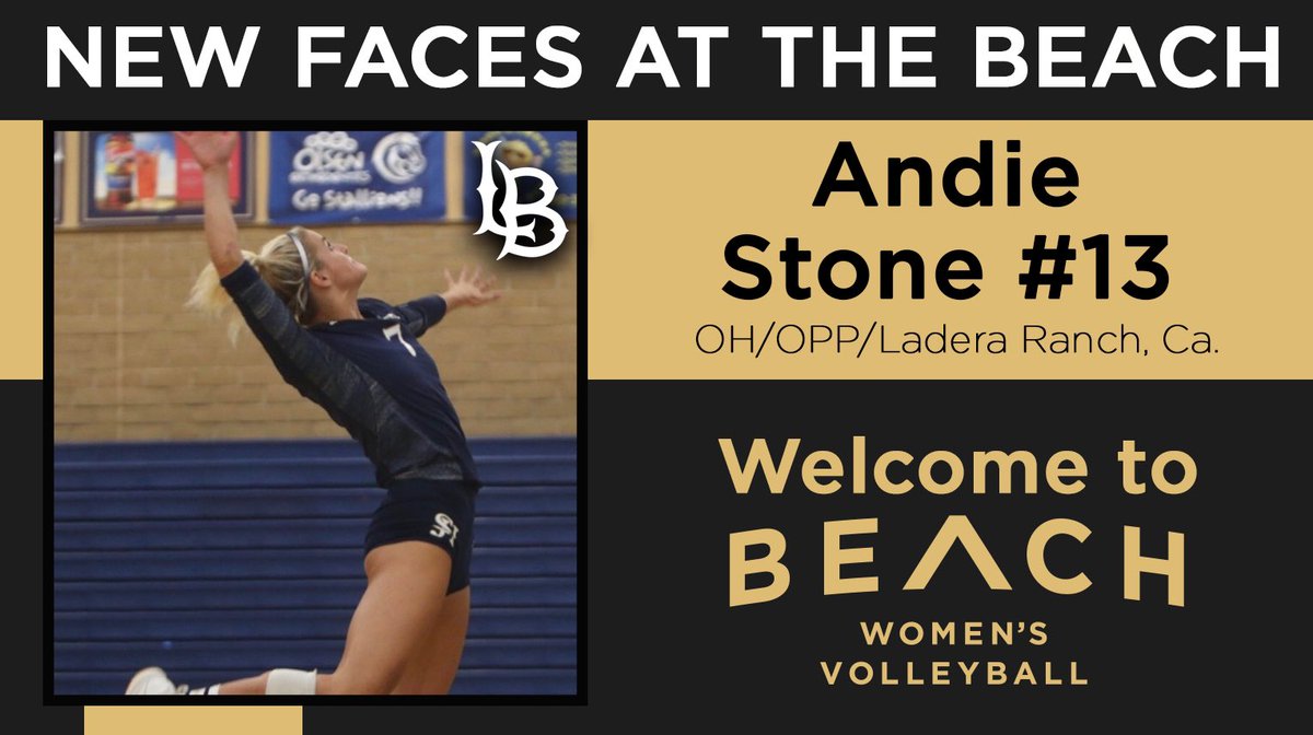 LBSUAthletics's tweet photo. Introducing, Andie Stone, one of our NEW FACES of @LBSU_WVB Welcome to the Beach! #GoBeach #BeachisBack https://t.co/vq9XaMZu9a