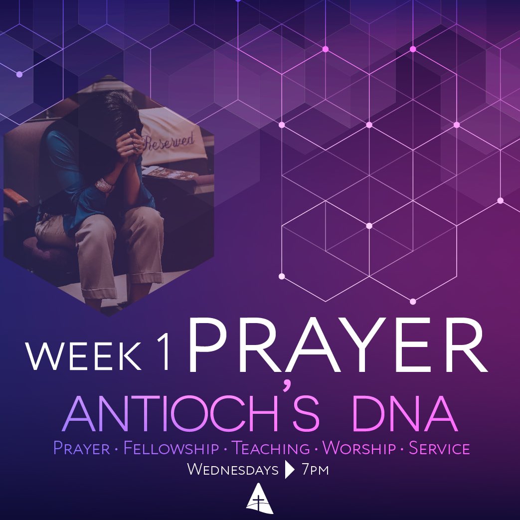 We have a special edition of #BibleStudy starting VIRTUALLY TONIGHT at 7PM! We are going to be talking about the first strand of our DNA so make sure to tune in to our digital platforms and stream! See you TONIGHT at 7PM! #AntiochsDNA 🧬