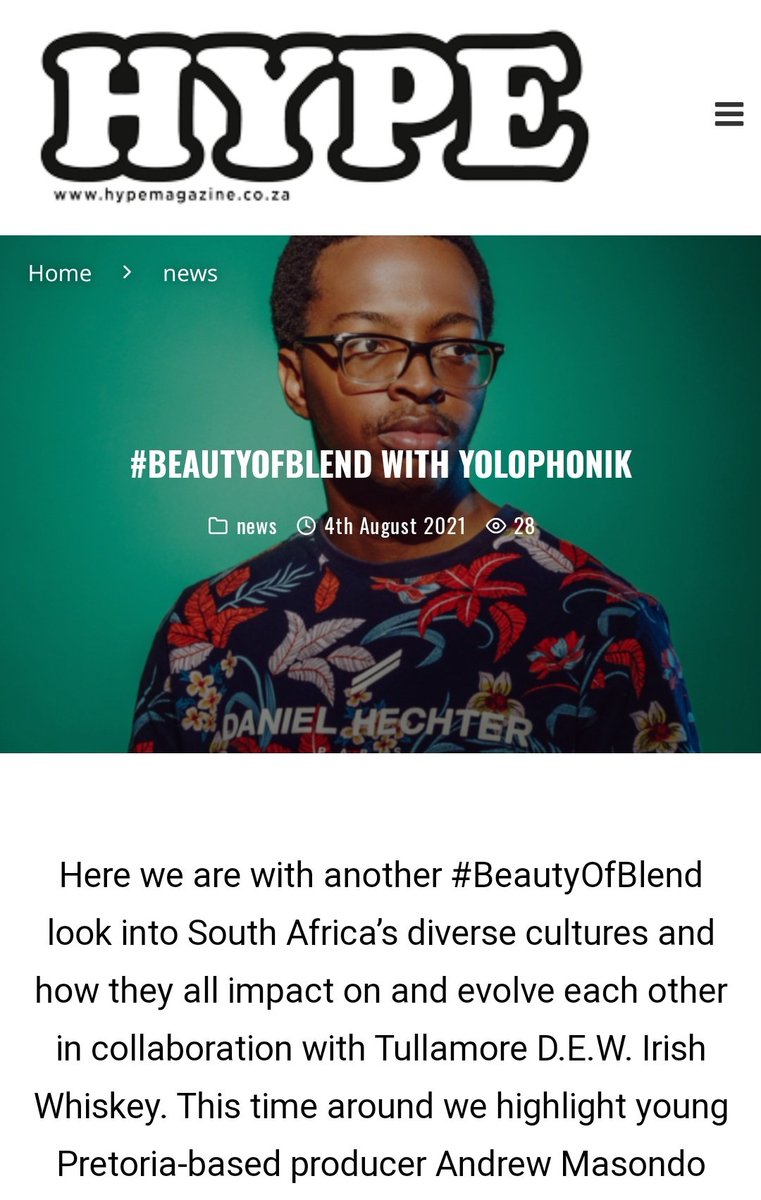 New article w/ Hype Magazine & Tullamore Dew on the #BeautyOfBlend: hypemagazine.co.za/2021/08/04/bea…