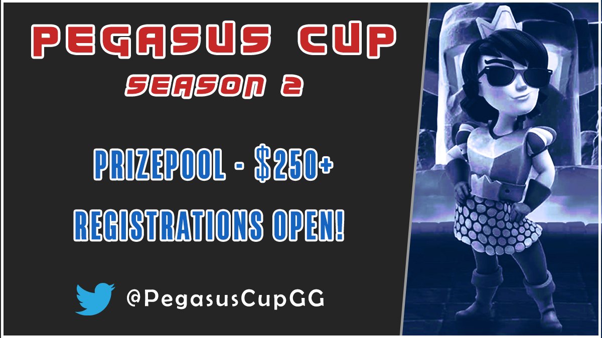 Pegasus Cup Season 2 is finally here!🥳
With a prizepool of over $250 we aim to make this season more competitive! 💵

Registration is now open at our discord server📝
Join Us at: discord.gg/6hdJ5fjDzj
Registrations close in 1 week.