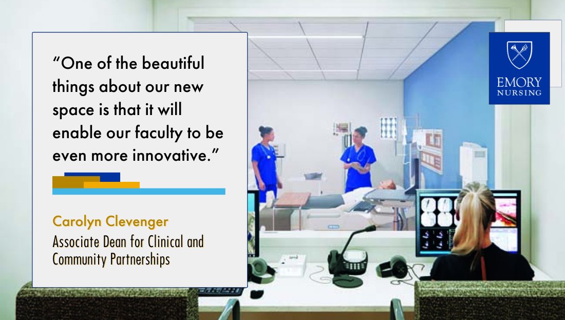 EmoryNursing's tweet photo. #EmoryNursing Students will soon have a new #SimLab for treating realistic, complex wounds on mannequins, delivering a baby in a car & setting up a COVID-19 testing center. More info here: https://t.co/dFGoPuxrrZ. #NursingSim #NurseEducation https://t.co/2E6nqdoGlB