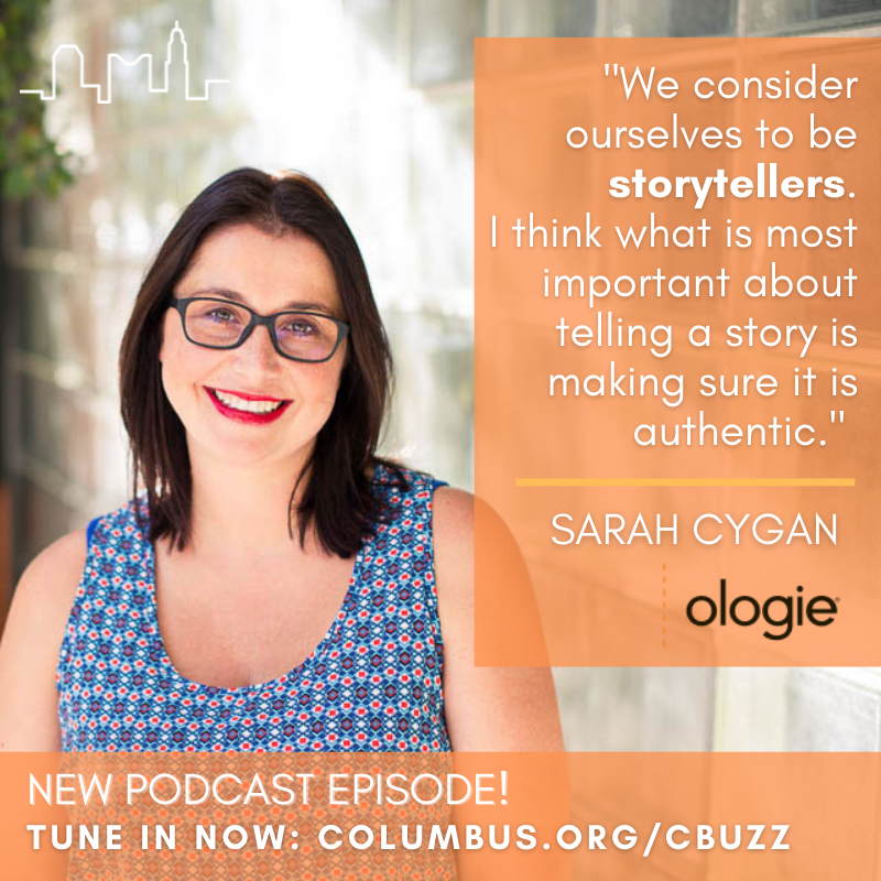 ColumbusChamber's tweet photo. Tune in to the latest episode of #cbuzz as Sarah Cygan, Chief Experience Officer at @ologie, shares how to build an employee-centered culture, the value of taking risks and the importance of being a purpose-focused organization: https://t.co/DafTkEqk37 https://t.co/0VNSzPM5U1