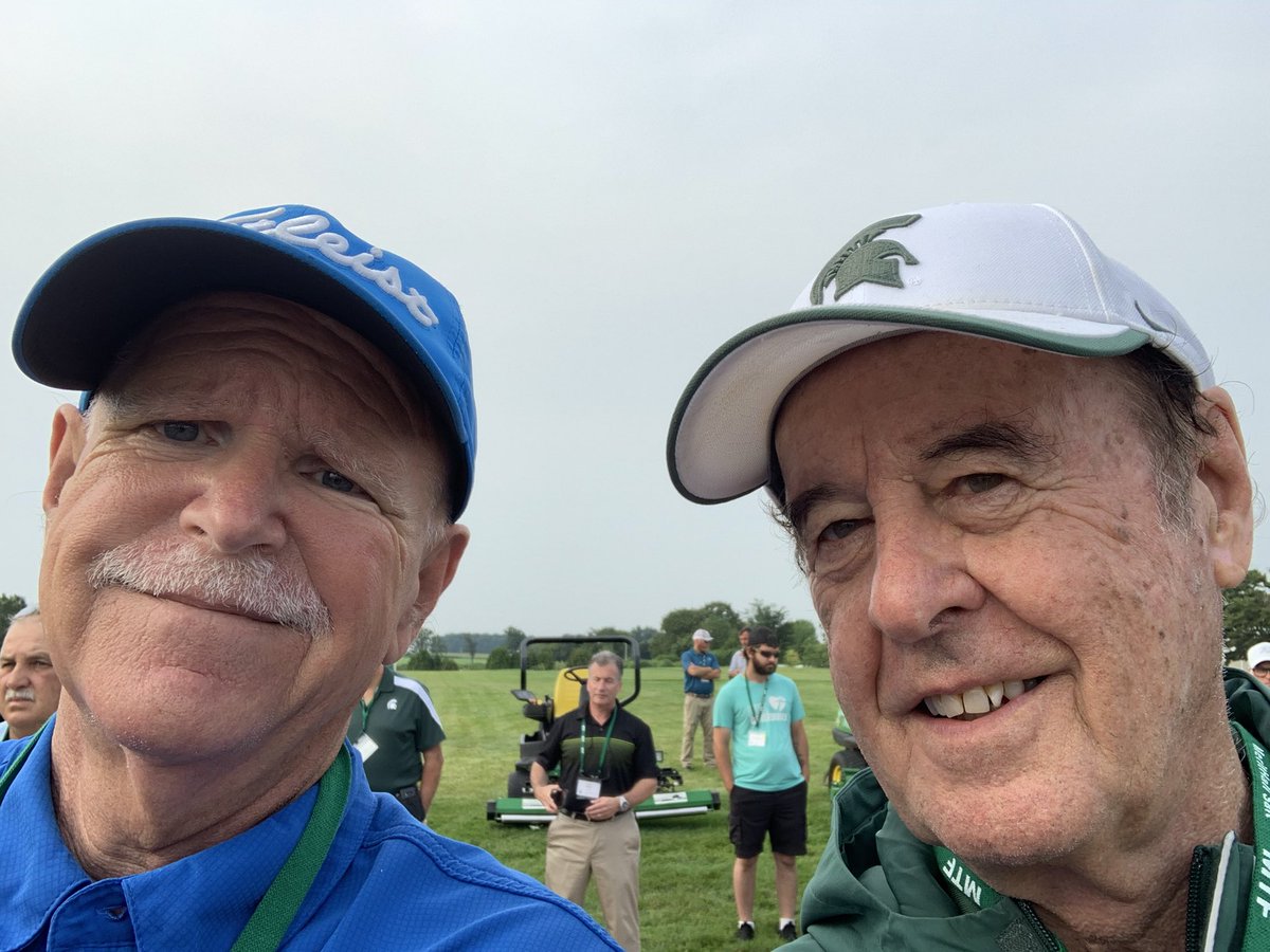At the MSU field day with the #legend #michiganstate