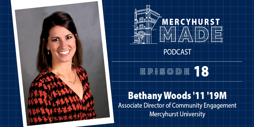 HurstAlumni's tweet photo. Tune in to our latest #MercyhurstMade episode featuring Bethany Woods! Learn about our commitment to the Mercy Mission through our Department of Community Engagement and all about Bethany's Hurst experience. 

Listen now: https://t.co/qnSs8ahlKJ https://t.co/m1gBYW7nLt