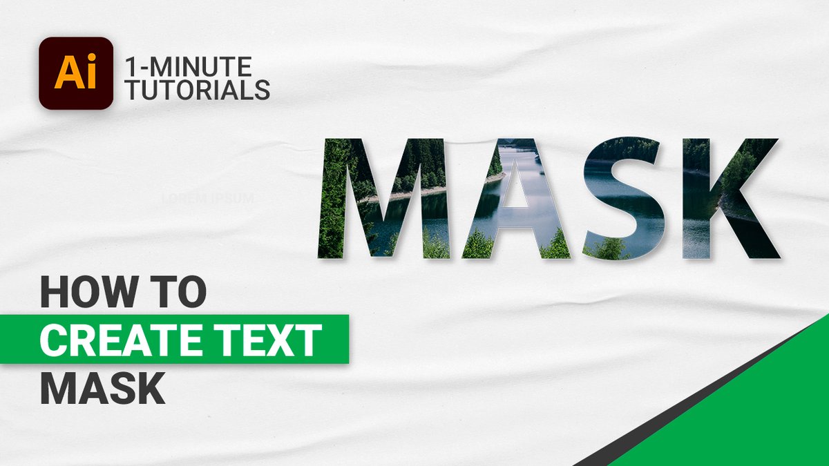 tuixelofficial's tweet image. In this tutorial, you will be learning how to create text mask in illustrator cc
Need Our Help?
Sent DM/Email at: care.tuixel@gmail.com
Full Tutorial: linktw.in/oh6xi4
#adobeillustratortutorial #adobeillustratorcc #adobetutorials #graphicdesigntutorial #brandingdesign