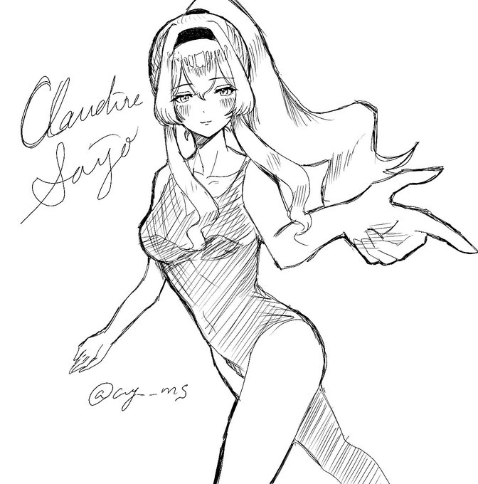 絵茶でかきました 
レオタード練習着の西條クロディーヌさんです
#西條クロディーヌ 