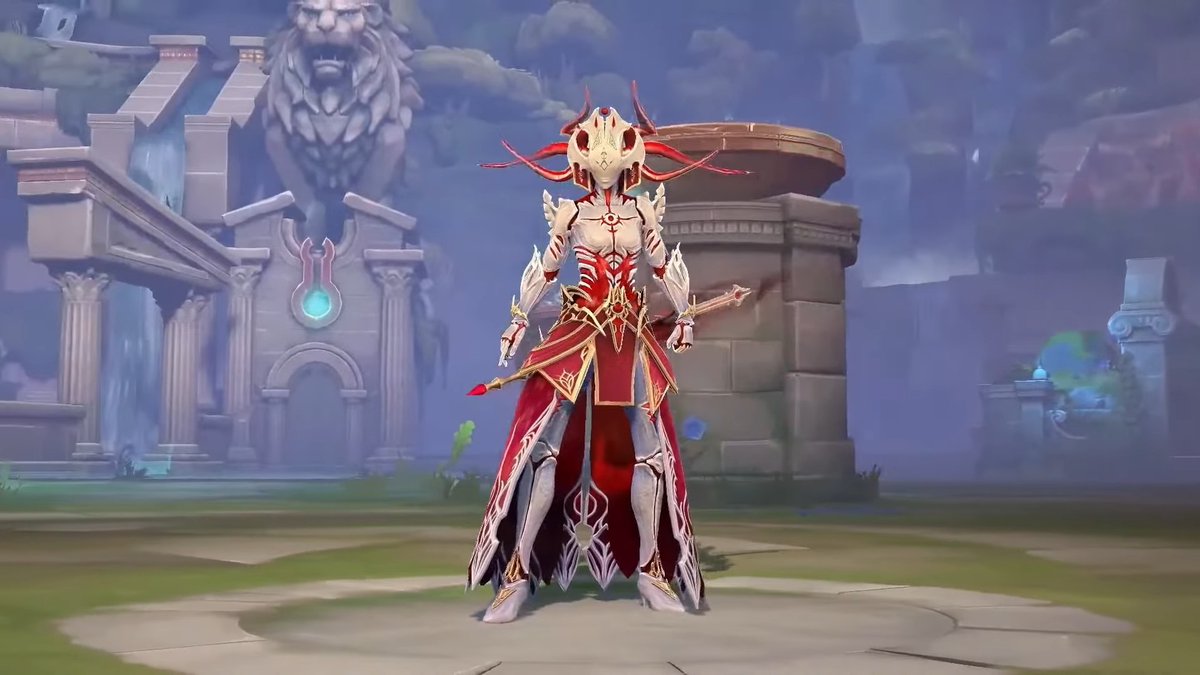 ProDartsPlayer's tweet image. This Morgan Le Fay skin is really giving off Elesh Norn vibes