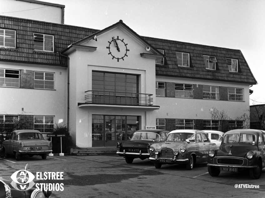 ATVElstree's tweet image. The original reception for the Neptune Film Studios. Seen in the early days of ATV Elstree, before the modern office block was completed where the reception relocated. #ATVElstree #BBCElstree