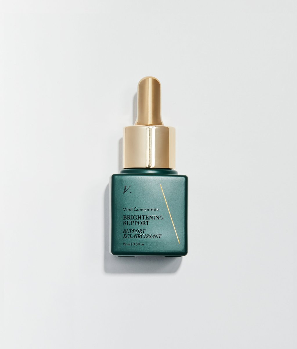 Our Brightening Support concentrate is a luminous skin brightening formula that reduces the effects of hyperpigmentation and melasma, harnessing an advanced form of Vitamin C to balance tone, fade the appearance of dark spots and recover the skin’s natural glow.