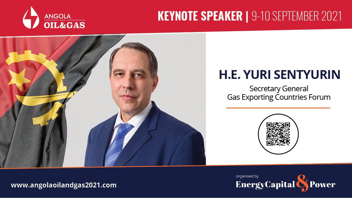 Secretary-General of the Gas Exporting Countries Forum Confirms Attendance at #AOG2021 🇦🇴 

H.E. Yury Sentyurin will lead discussions on accelerating the #energytransition in #Africa through #investment. 

Read the translations ⤵️
English: bit.ly/3iDAcJD #ECPNews