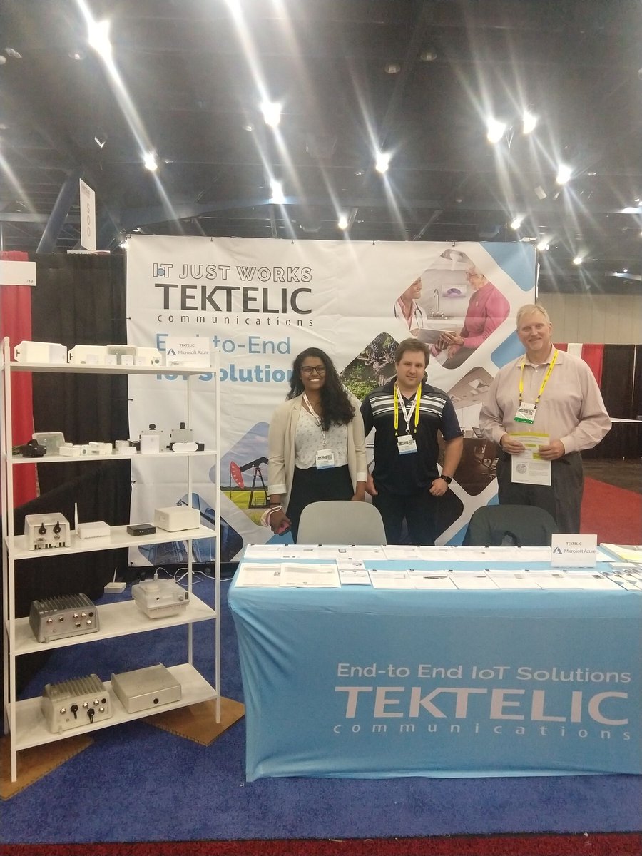 The <a href="/tektelic/">TEKTELIC</a> team, along with fellow #LoRaWANAmbassador Scott Kubes from <a href="/OrbiWise/">OrbiWise</a>, gather at the TEKTELIC booth during <a href="/ENTELEC/">ENTELEC Association</a>  in Houston, USA this week! Stop by and visit TEKTELIC on the exhibition floor and hear from Scott during today’s panel.