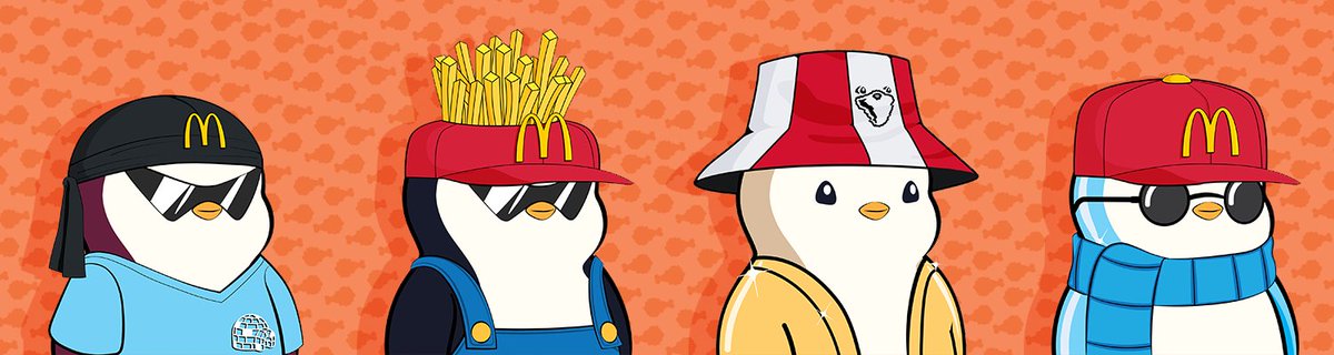 To celebrate our launch we're giving away 3 Fast Food Pudgy Penguins!!!

The first Fast Food Pudgy Penguin goes to 1 random winner that Retweets and Tags a friend on this post.

Join the Discord to learn more about the 2nd giveaway: discord.gg/QrNsBwNgvZ

#NFTgiveaway #NFT