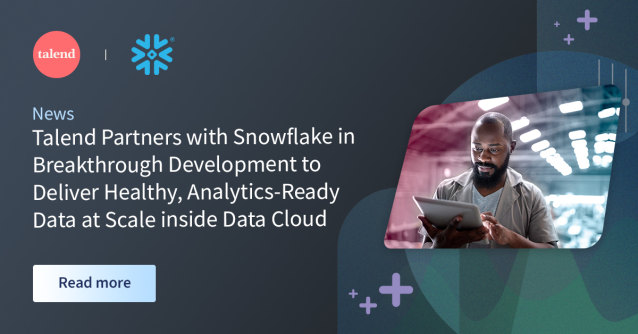 jsunberg's tweet photo. .@Talend Trust Score for @SnowflakeDB leverages #Snowpark to immediately assess and improve #data accuracy inside a Snowflake environment, delivering quality data &amp; helping companies drive quicker business decisions. #TalendDataHealth https://t.co/3ViPQRYOhe https://t.co/hCJ2pSuY0I