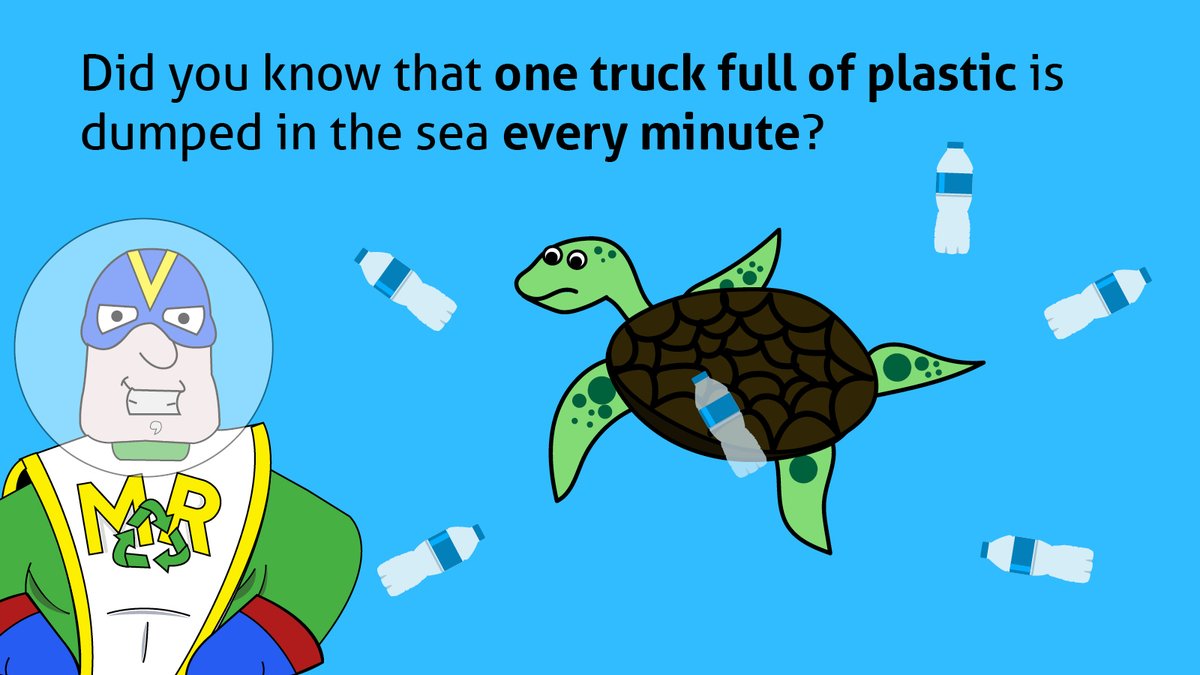 MikeLRecycle's tweet photo. Did you know that one truck full of plastic is dumped into the sea every minute? You can help our wildlife and environment by cutting down on single use plastic and recycling where possible. #Recycling #RecyclingHero #Plastic https://t.co/PPoz3IVET1