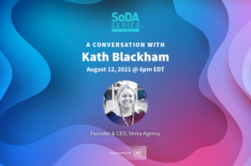 🗓 This Thursday, #SoDASeriesLIVE will feature <a href="/VersaAgency/">VERSA</a>'s <a href="/kathblackham/">Kath Blackham</a> and <a href="/AdobeXD/">Adobe XD</a> for a chat about the paradigm shift to conversational AI and omni-channel design.

RSVP for updates: bit.ly/3yKNmu8