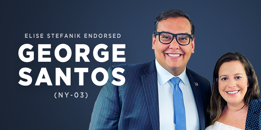 🚨🚨 MAJOR ENDORSEMENT ALERT 🚨🚨 Excited to endorse my friend and fellow America First conservative George Santos for Congress in #NY03. @Santos4Congress will take on NYC liberal elites and bring a new generation of GOP leadership to NY and America. He has my full support! 🇺🇸