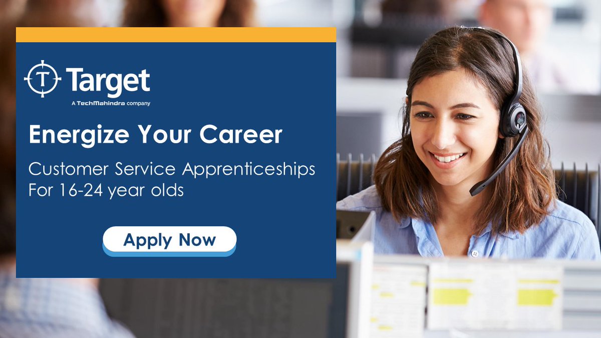 📣FINAL CALL FOR APPLICANTS 📣

<a href="/TargetGroupLtd/">Target Group</a> Newport are currently recruiting for 13 Customer Service Apprentices and are waiting for bright sparks who are looking to charge up their futures!

A fantastic opportunity to kickstart your career ✨

Visit ow.ly/nswG50FOWcq