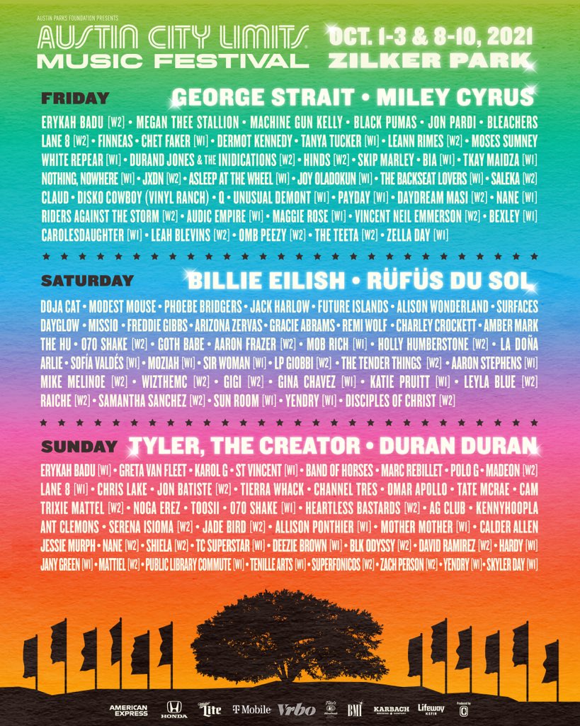ACL Fest 2021 Lineup Tickets Schedule Dates Map Spacelab