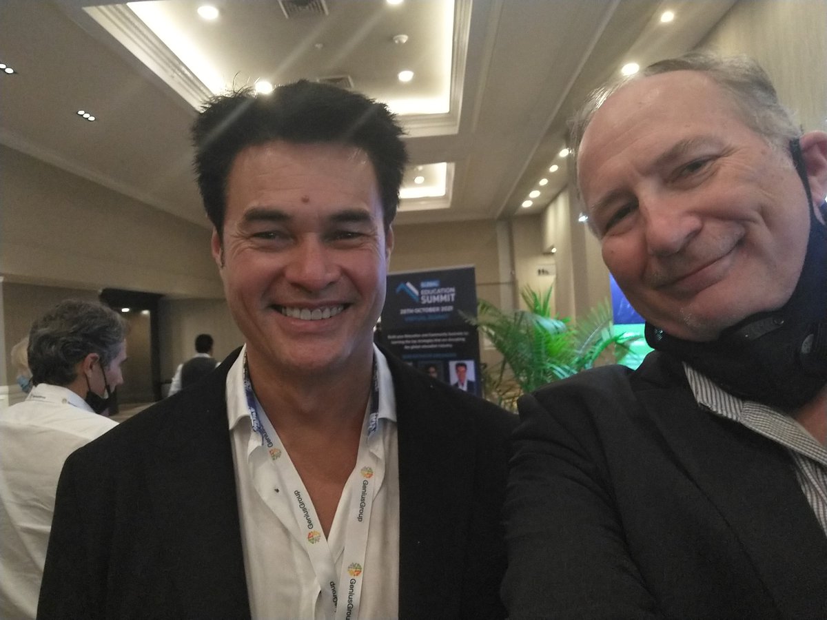 Was great meeting and chatting with <a href="/rogerhamilton/">Roger James Hamilton</a> about the entrepreneurship platform #genius. Sage advice from an amazing futurist and author. <a href="/asugsvsummit/">ASU+GSV</a> #innovation #thoughtleadership