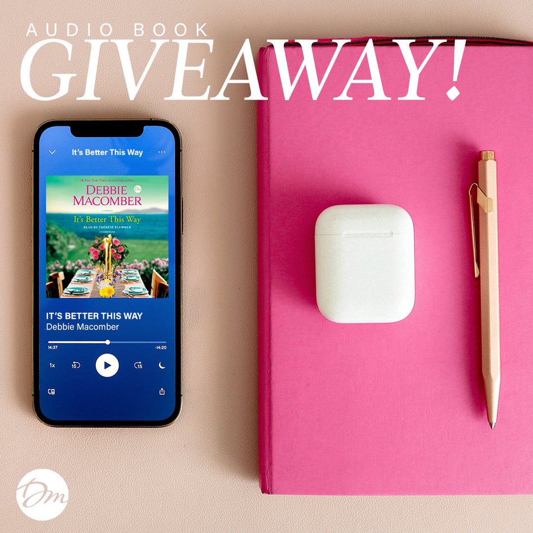 GIVEAWAY ALERT! Who else loves listening to audiobooks? I'm giving one lucky reader a chance to win a code for a free download of my new book, IT'S BETTER THIS WAY! Retweet for your chance to win! One winner will be selected on Monday, August 16th! <a href="/PRHAudio/">Penguin Random House Audio 🎧 📚</a> <a href="/randomhouse/">Random House Group</a>