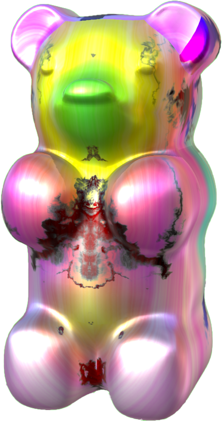 GummyLSD's tweet photo. Blended Trip Gummy Bear #032 was made by 
@LittleBoxRandom by blending Rorschach Trip Gummy Bear #082 and Rainbow Trip Gummy Bear #002

For more blended bear info, check my pinned tweet or https://t.co/IEsVhzSjaJ

#opensea #lsdgummybears #rainbow #rorschach #blendable #nft https://t.co/Yu4FayUBOm