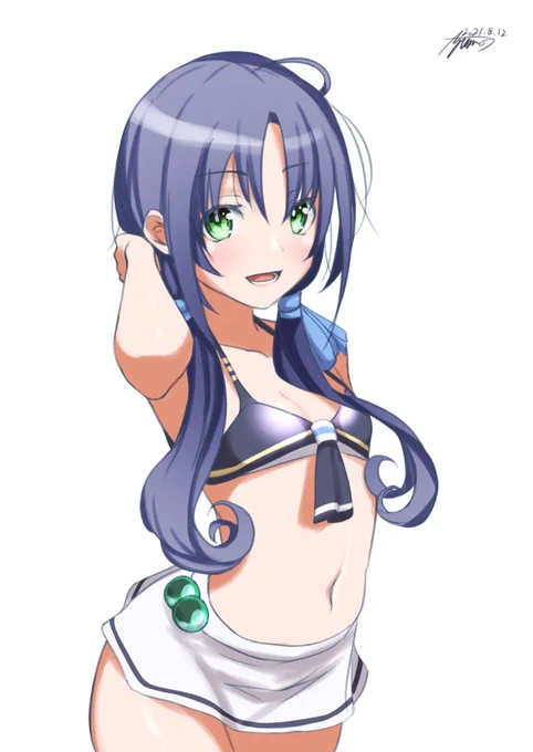 お題:涼風に水着を着せて涼を取りたい
#艦これ #涼風 