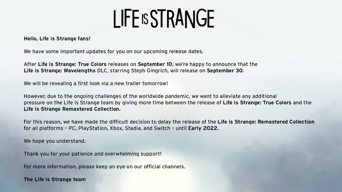 Notas de Life is Strange: True Colors já estão disponíveis