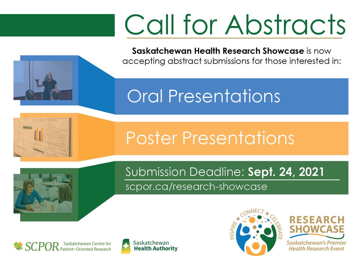dreadinstoon's tweet photo. Call for Abstracts! @SCPOR_SK @SaskHealth Research Showcase is accepting submissions: open to all Saskatchewan-based research teams. More info here:  https://t.co/n5qdNR4Q88 #skresearch #SHAResearch #research #sask https://t.co/quxF34xmm7