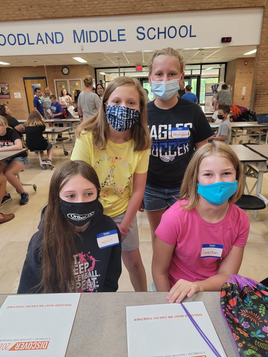 miranda_getz's tweet photo. Can't believe school starts next week. Both kids are at Camp Wildcat this morning: one as a helper and one as an attendee. Great to see so many happy kiddos😊 Had to get there early to see Delaney's bestie Miss Mandy! #WMSwildcats https://t.co/DPvka4FGcA