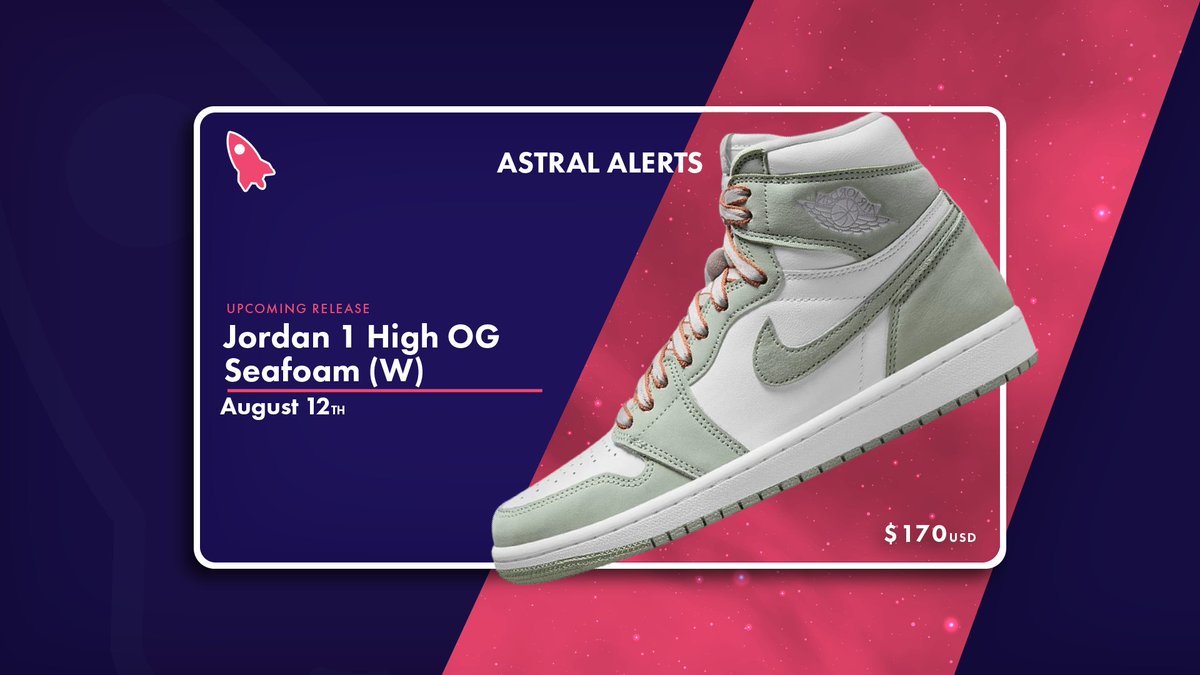 The Air Jordan 1 'Seafoam' drops tomorrow! 🔥 Will you be grabbing a pair? 😳 Astral Alerts members are ready to cook yet again! 🧑‍🍳