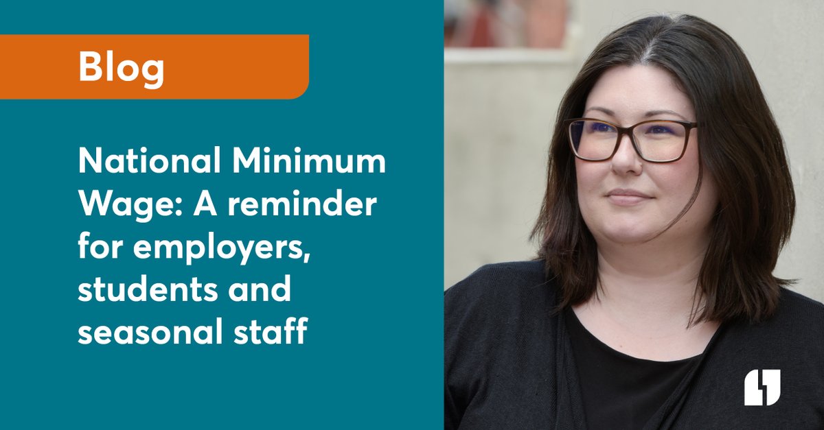 LarkingGowen's tweet photo. Tessa Brown reminds employers, students and seasonal staff to check that National Minimum Wage is paid correctly, following a recent campaign by HMRC. Read more here https://t.co/TI54Z2vDwY https://t.co/Dx2sERTm0b