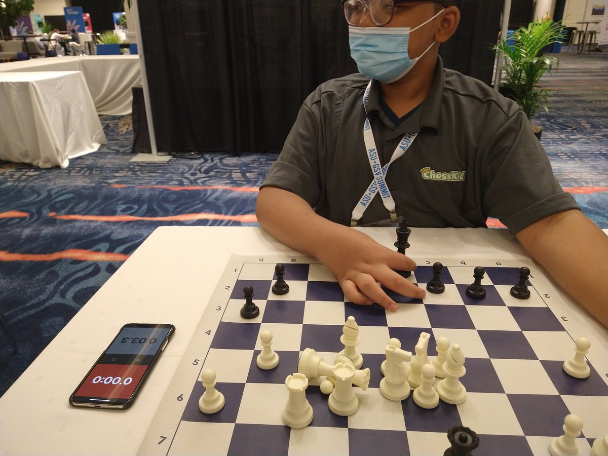 Big thank you to <a href="/ChessKidcom/">ChessKid.com 👑</a> for allowing me to lose two games to two young NMs :)  Since <a href="/2ndAveLearning/">Second Avenue Learning ~Reimagine Learning #2ndAve</a> is rooted in games this was fun on so many levels! #chess <a href="/asugsvsummit/">ASU+GSV</a> #innovators