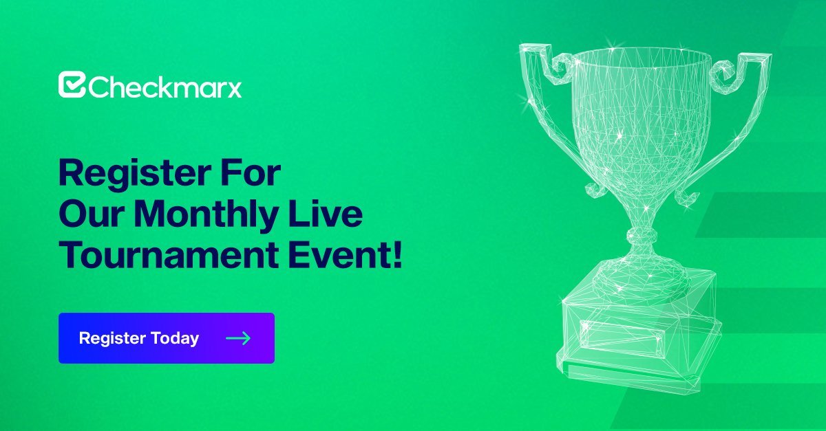Checkmarx's tweet image. 🥇1st Place prize = $500
🥈2nd Place prize = $250
🥉3rd Place prize = $100
#Developers, do you have what it takes to #code your way to cash and glory? Find out tomorrow at 1 pm EST/ 10 am PST in our Live #Codebashing Tournament. 🤑
Sign up: bit.ly/37xZSkG