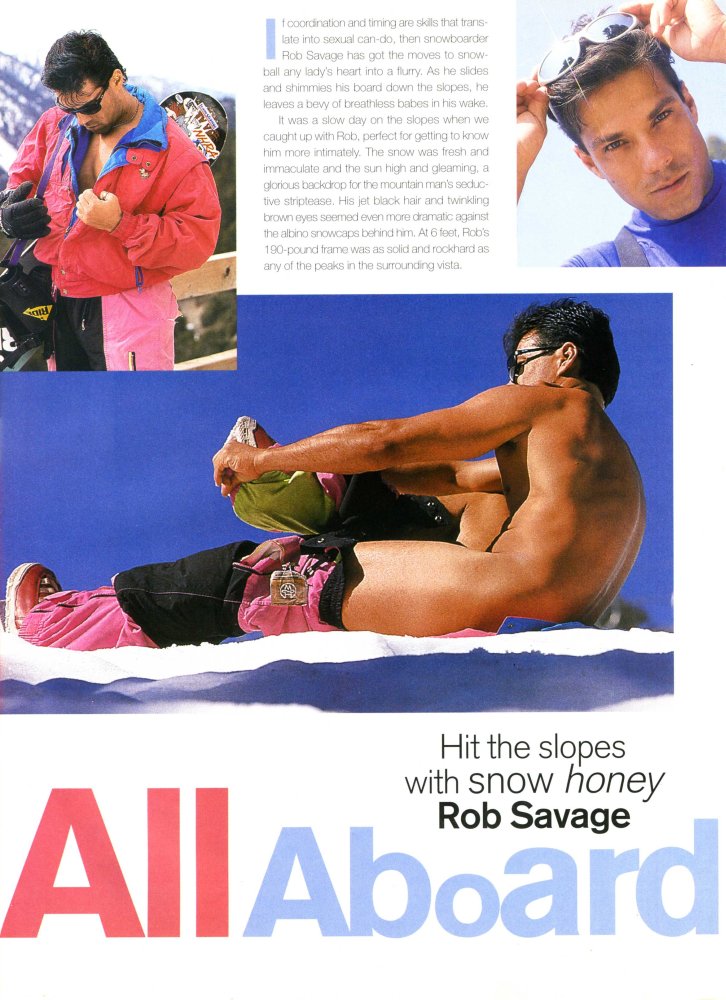 SELLINGSEXUAL's tweet photo. Rob Savage in "All Aboard" for Playgirl Magazine, Photographed by Maxine Eliot Marten (1998) https://t.co/Yih0HtU36A