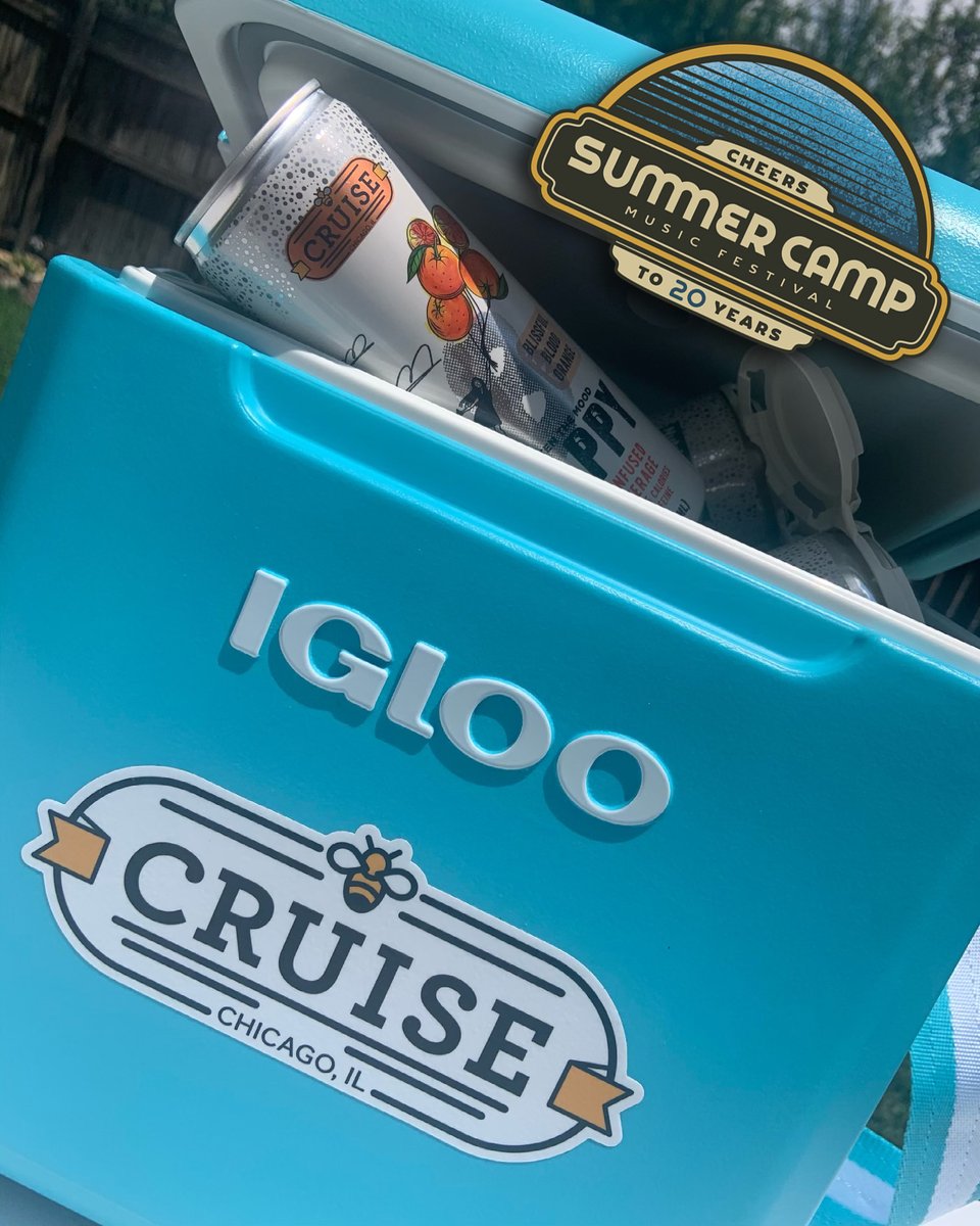 DrinkCruise's tweet photo. We are excited to be a sponsor for Summer Camp Music Festival 2021.  Be sure to check out @summercampfest to find out how to enter and win great swag from great sponsors. We are including a Cruise branded @igloocoolers Tag Along cooler and variety 4 pack! https://t.co/f7tArqTczT