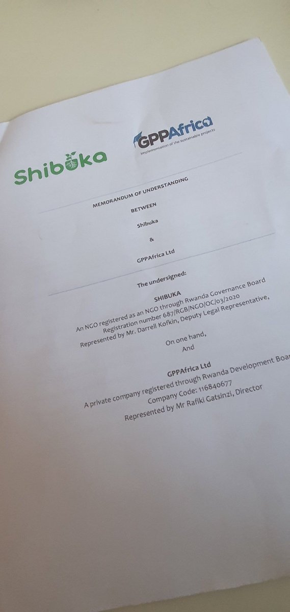 shibuka2021's tweet photo. Delighted today to sign MOU with @gpprwanda to guide and support the development of #TVET students and graduates to become sustainable job creators in line with GoR targets and priorities. We are inspired by vision of founder @RafikiGatsinzi #RWOT @ClaudetteIrere @Dr_Uwamariya https://t.co/w2QLOLJsMr