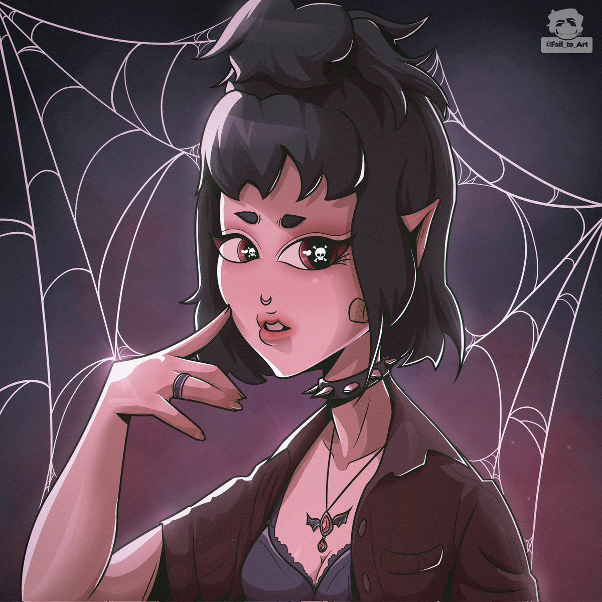 fail_to_art's tweet photo. Spider make-up ✨🕷️🕸️ https://t.co/LkwvdbvjaF