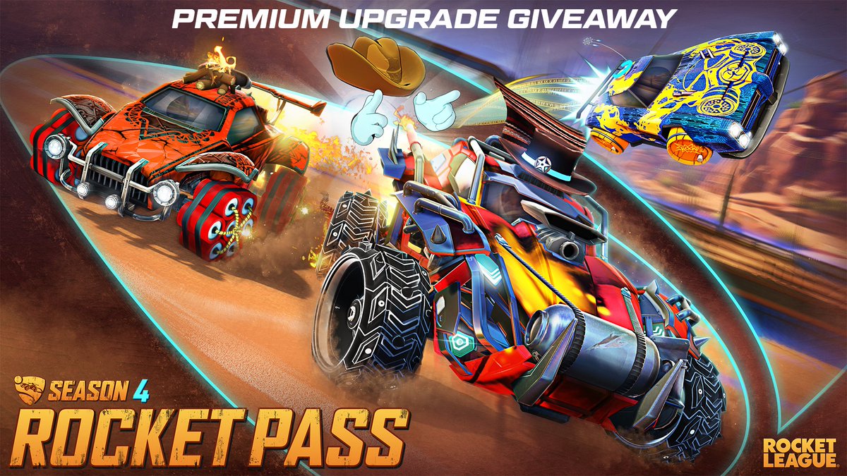 It's time guys 

I’ve teamed up with 
<a href="/RocketLeague/">Rocket League</a>
 to give away FIVE #RocketPass Premium Codes just in time for Season 4! 

Follow me and RT 
by 12pm PDT on August 21 to enter! 

Thanks to 
<a href="/PsyonixStudios/">Psyonix</a>
 for the upgrade codes! #ad #EpicPartner