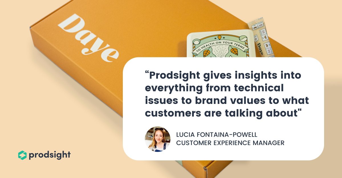 Customer feedback is vital to product development.

Learn how <a href="/MeetDaye/">Daye</a>'s CX Manager Lucia automated their customer insights process: on.prodsight.ai/3i1Bpu5