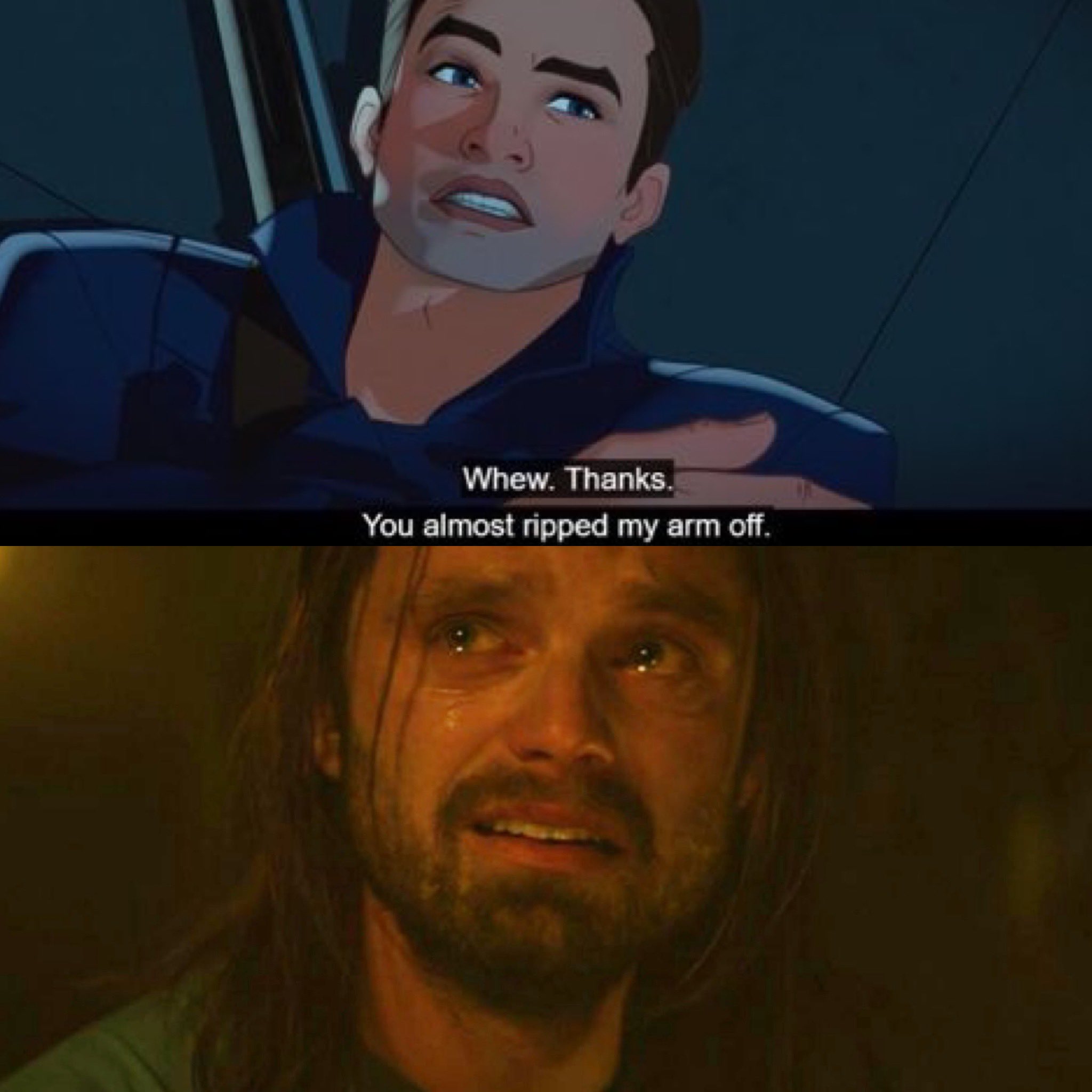 Blurayangel Me When Bucky Barnes Said You Almost Ripped My Arm Off Whatif Blurayangel Me When Bucky Barnes Said You Almost Ripped My Arm Off Whatif