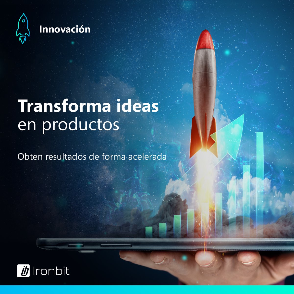 Las organizaciones que han transformado sus ideas en #aplicaciones sostenibles y estratégicas, se encuentran ahora creando #ventajas #competitivas. 

Ironbit quiere que logres escalar tus negocios de forma acelerada.👉 bit.ly/3jkSYVb