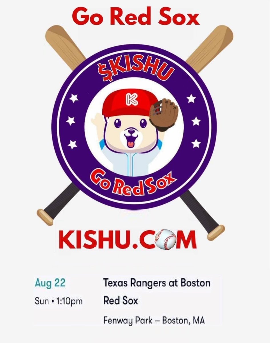 InuKishu's tweet photo. #KISHU is going to be at the massive RED SOX vs TEXAS RANGER game on Sunday 22nd Aug, in Massachusetts, USA. ⚾️⚾️⚾️⚾️⚾️  👀
Come along if you can, handing out 25,000 free Kishu branded towels to all!
#KISHUatREDSOXgame #KISHUARMY #kishu https://t.co/m08UnRwnbp