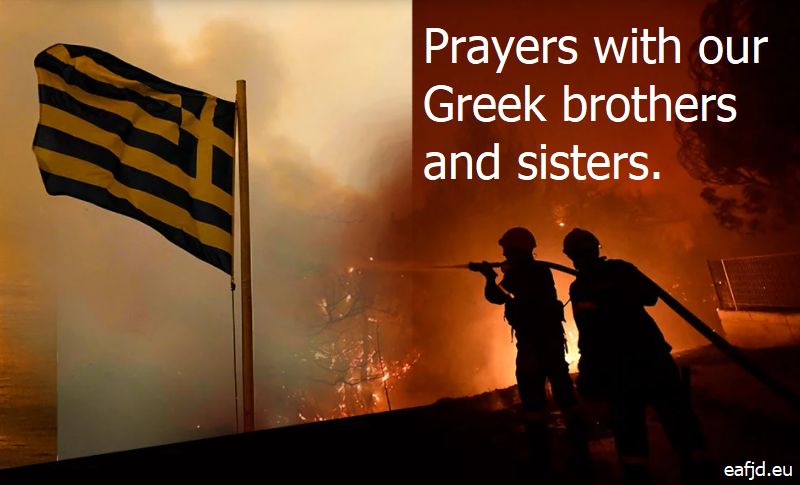 eafjd's tweet photo. 🇬🇷🇬🇷🇬🇷❤️❤️❤️
🙏🙏🙏Our thoughts and prayers with our friends, brothers and sisters in #Greece and especially those facing wildfires in different parts of the country right now. @ANC_GR https://t.co/I942hvbzeG