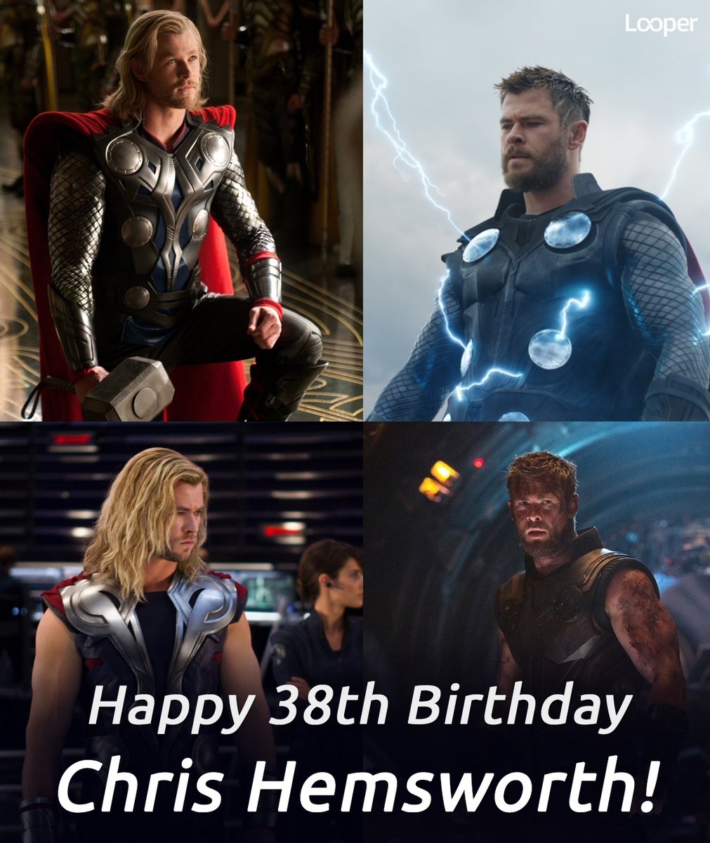 RT @looper: Happy Birthday, #ChrisHemsworth!

What #Thor movie is your favorite? https://t.co/wBUnD5colg