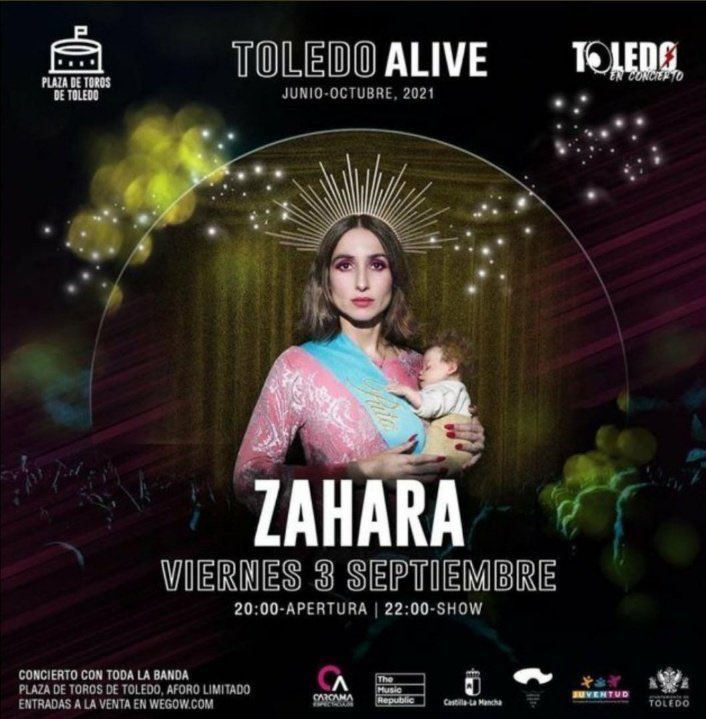 Tyrexito's tweet image. Este es el cartel censurado de @zaharapop. Que rule.