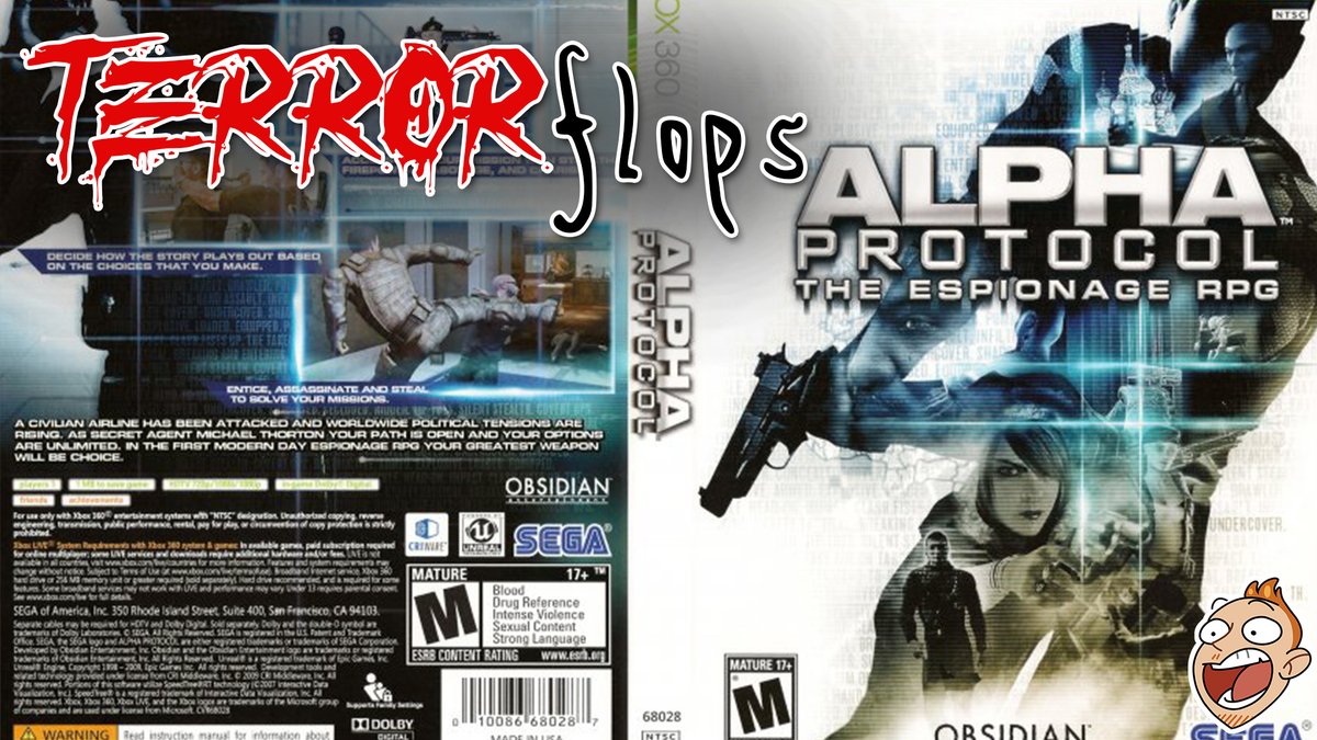 IanHigton's tweet image. Coming up on this week&apos;s episode of TERRORflops from 6pm BST, it&apos;s finally time to try out one of the most Marmite of Marmitey games, Alpha Protocol! Will I love it or will I hate it? Find out here: youtube.com/watch?v=fFZnuX… or on twitch.tv/platform32