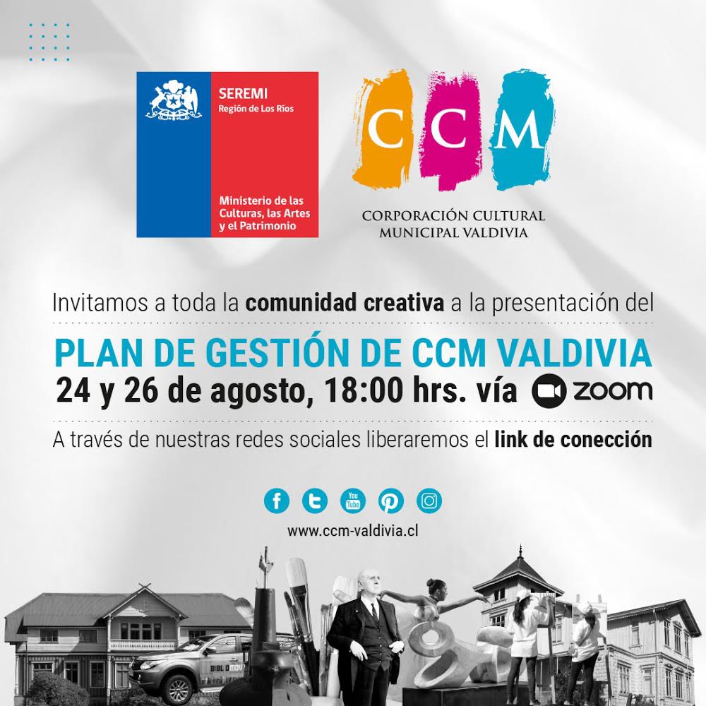 ▶️24 ago.us02web.zoom.us/j/81908981465?…
▶️26 ago. us02web.zoom.us/j/86825418628?… <a href="/munivaldivia/">MuniValdivia</a> <a href="/culturaslosrios/">Culturas Los Ríos</a> <a href="/bibliotecavaldi/">Biblioteca valdivia</a> <a href="/danza_valdivia/">Escuela de Danza Valdivia</a> <a href="/INJUVLosRios/">INJUV Los Ríos</a> <a href="/MunicipalVald/">Teatro Municipal Val</a> #ValdiviaCL