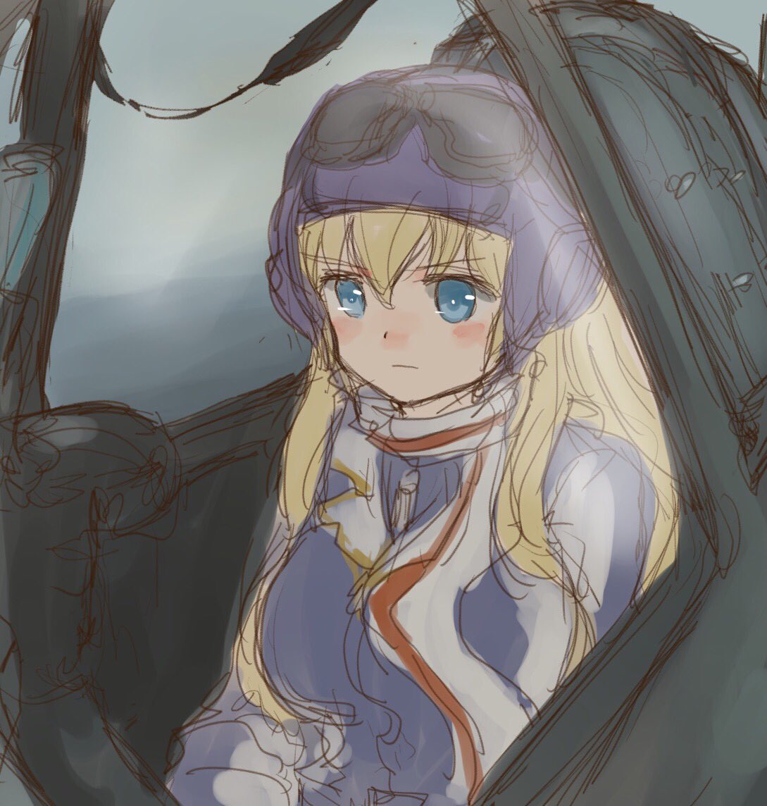 #シグルリ 某ネットTVで再放送してるのでクラウディア in スピットファイア(顔が分かるVer.)。そういえばシグルリも巨乳設定が多い気がしますが、3Dのコトブキは容赦なく常に大きかったですが手書きで巨乳って案外やりづらくて、巨乳は意識しないと保てない、まさに意思なのです。 